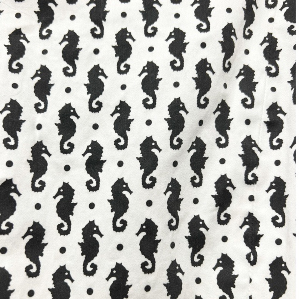 EUC Brooks Brothers Seahorse-Print Stretch Cotton Sateen Sheath Dress si… - Picture 5 of 6